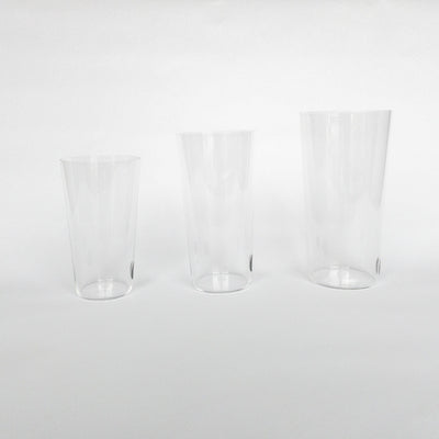 Two Shoktoku Glass Usuhari Tumbler M L LL Size Comparison