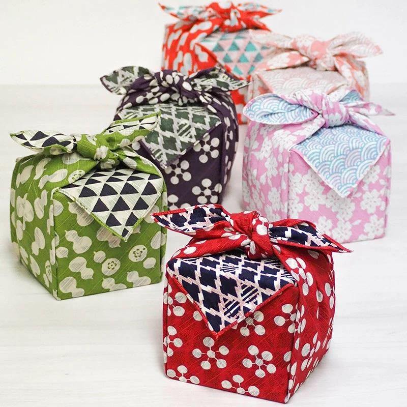 Fuku-Musubi Japanese Apricot / Pine, showing use as gift wrap