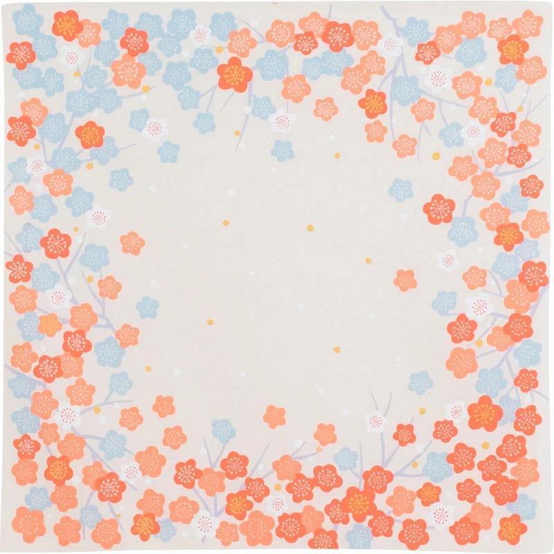 Hime Musubi Flower Furoshiki in orange